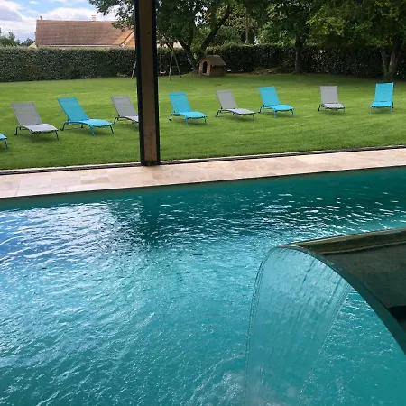 Lejlighed @ 10 Personnes Avec Piscine Interieure 31 Degres Zoo De 24 H Du Mans *